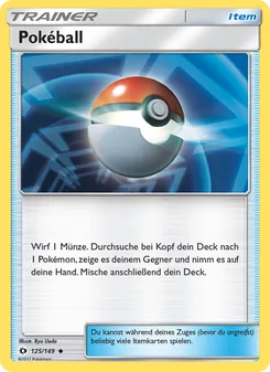 Pokéball, Karte 125 aus Sonne & Mond