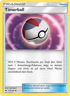 Timerball, Karte 134 aus Sonne & Mond