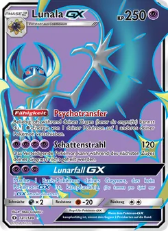 Lunala GX, Karte 141 aus Sonne & Mond
