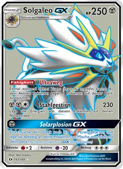 Solgaleo GX, Karte 143 aus Sonne & Mond