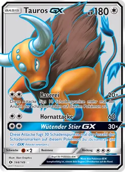 Tauros GX, Karte 144 aus Sonne & Mond