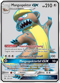 Manguspektor GX, Karte 145 aus Sonne & Mond