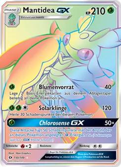 Mantidea GX, Karte 150 aus Sonne & Mond