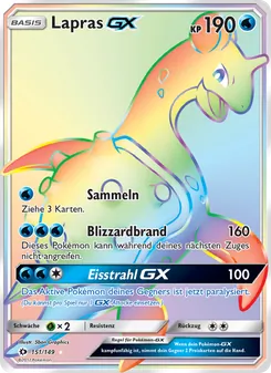 Lapras GX, Karte 151 aus Sonne & Mond