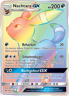 Nachtara GX, Karte 154 aus Sonne & Mond