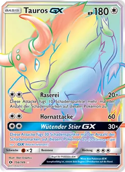Tauros GX, Karte 156 aus Sonne & Mond