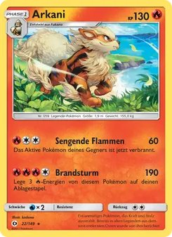 Arkani, Karte 22 aus Sonne & Mond