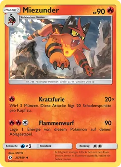 Miezunder, Karte 25 aus Sonne & Mond