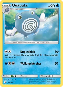 Quaputzi, Karte 31 aus Sonne & Mond