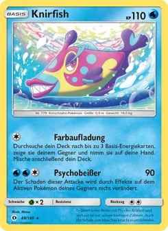 Knirfish, Karte 48 aus Sonne & Mond