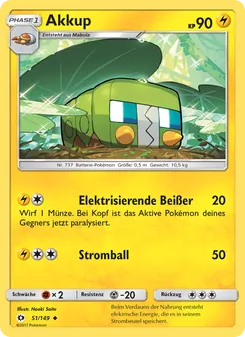 Akkup, Karte 51 aus Sonne & Mond