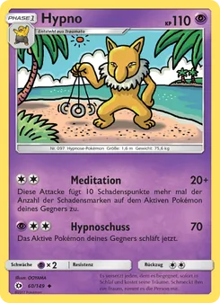 Hypno, Karte 60 aus Sonne & Mond