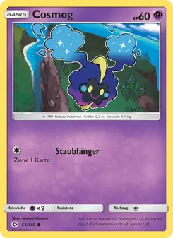 Cosmog, Karte 64 aus Sonne & Mond