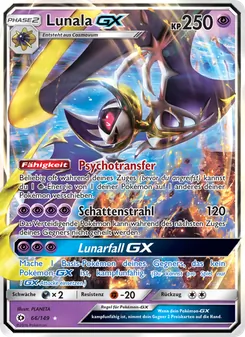 Lunala GX, Karte 66 aus Sonne & Mond