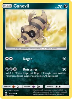 Ganovil, Karte 83 aus Sonne & Mond