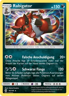 Rabigator, Karte 85 aus Sonne & Mond