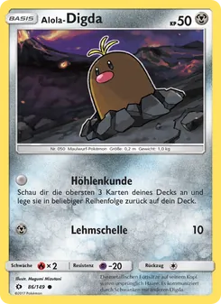 Alola-Digda, Karte 86 aus Sonne & Mond