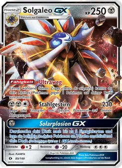 Solgaleo GX, Karte 89 aus Sonne & Mond