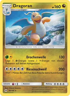 Dragoran, Karte 96 aus Sonne & Mond
