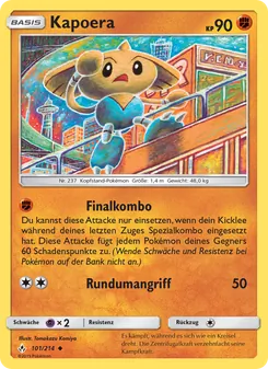 Kapoera, Karte 101 aus Kräfte im Einklang