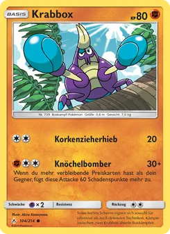 Krabbox, Karte 104 aus Kräfte im Einklang