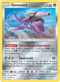 Genesect, Karte 127 aus Kräfte im Einklang