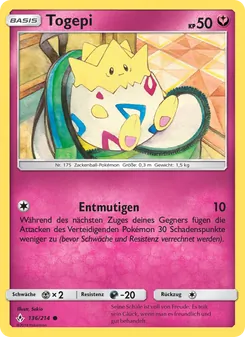 Togepi, Karte 136 aus Kräfte im Einklang