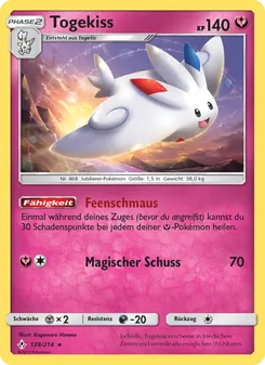 Togekiss, Karte 138 aus Kräfte im Einklang