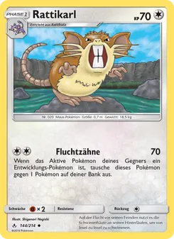 Rattikarl, Karte 144 aus Kräfte im Einklang