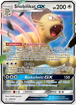 Snobilikat GX, Karte 149 aus Kräfte im Einklang