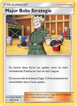 Major Bobs Strategie, Karte 178 aus Kräfte im Einklang