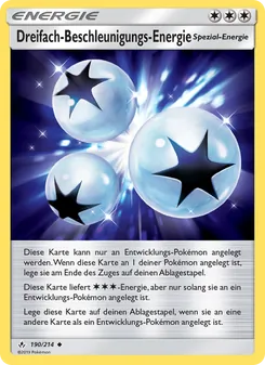 Dreifach-Beschleunigungs-Energie, Karte 190 aus Kräfte im Einklang