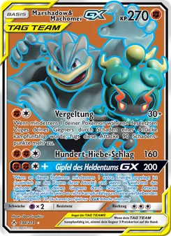 Marshadow & Machomei GX, Karte 198 aus Kräfte im Einklang