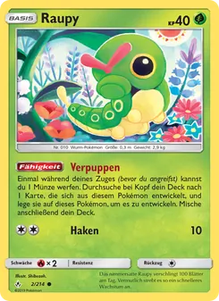 Raupy, Karte 2 aus Kräfte im Einklang