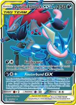 Quajutsu & Zoroark GX, Karte 200 aus Kräfte im Einklang