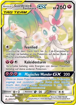 Guardevoir & Feelinara GX, Karte 205 aus Kräfte im Einklang