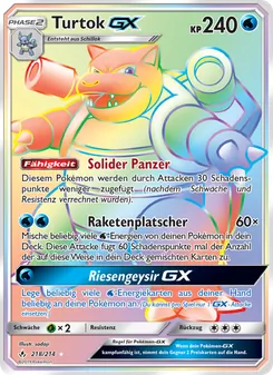 Turtok GX, Karte 218 aus Kräfte im Einklang