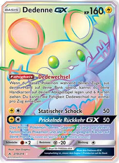 Dedenne GX, Karte 219 aus Kräfte im Einklang