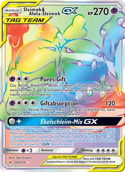 Sleimok & Alola-Sleimok GX, Karte 220 aus Kräfte im Einklang