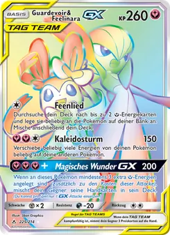 Guardevoir & Feelinara GX, Karte 225 aus Kräfte im Einklang