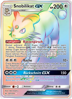 Snobilikat GX, Karte 227 aus Kräfte im Einklang
