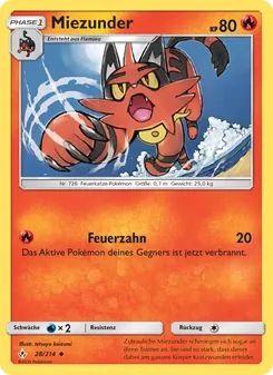 Miezunder, Karte 28 aus Kräfte im Einklang