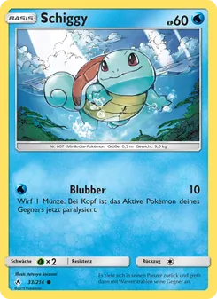 Schiggy, Karte 33 aus Kräfte im Einklang