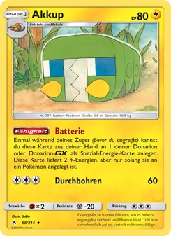 Akkup, Karte 58 aus Kräfte im Einklang