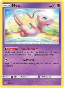 Mew, Karte 76 aus Kräfte im Einklang