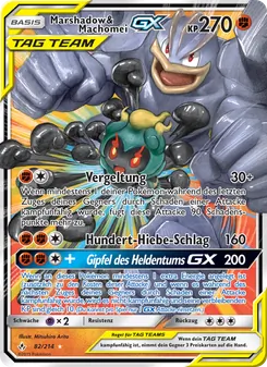 Marshadow & Machomei GX, Karte 82 aus Kräfte im Einklang