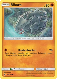 Rihorn, Karte 92 aus Kräfte im Einklang