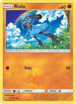 Riolu, Karte 115 aus Bund der Gleichgesinnten