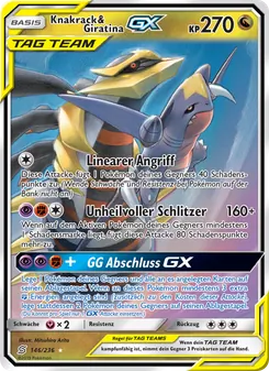 Knakrack & Giratina GX, Karte 146 aus Bund der Gleichgesinnten
