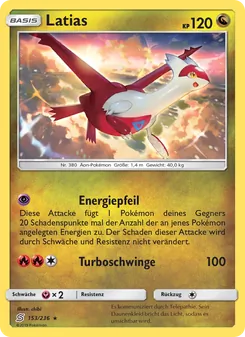 Latias, Karte 153 aus Bund der Gleichgesinnten